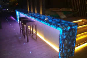 Bar Counter Top at Argyle Kadoorie Lookout (Blue Agate)