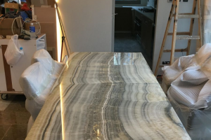 Bamboo Onyx Dining Table