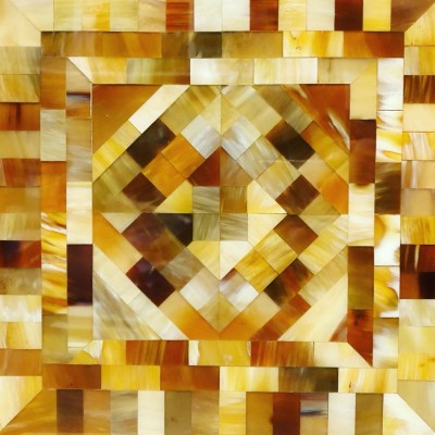 Natural Beige Cow Horn Custom Made Pattern