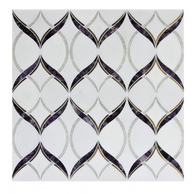 Waterjet Pattern Amethyst