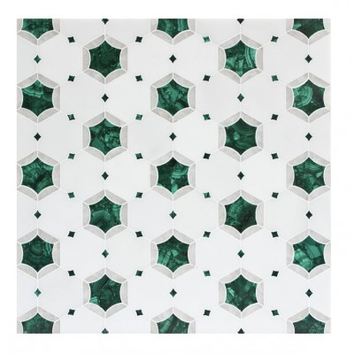 Waterjet Pattern Malachite