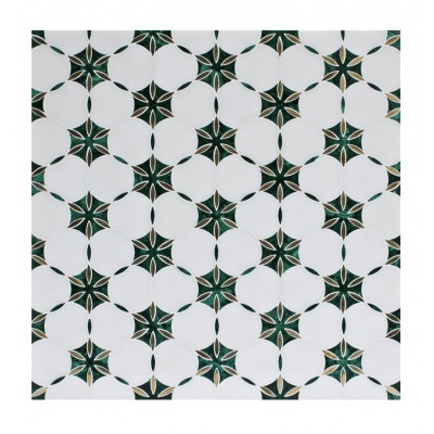 Waterjet Pattern Malachite